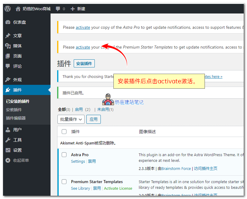 使用Astra主题搭建WooCommerce网站教程