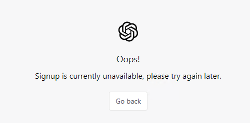 Gmail邮箱注册ChatGPT时提示：Signup is temporarily unavailable, please check back in an hour. 怎么办？-我