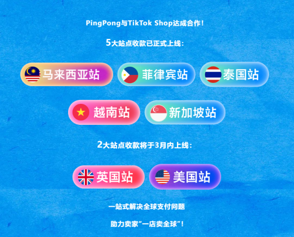 PingPong X TikTok Shop东南亚跨境站点收款上线，致力出海卖家拓展全球生意 - 