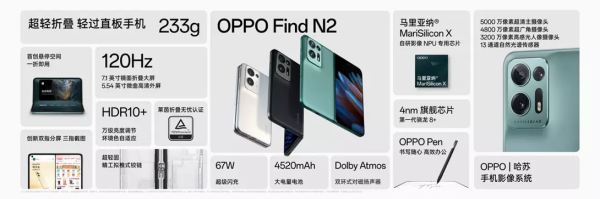 轻巧好用，值得重用!OPPO Find N2系列正式发布，5999元起 - 