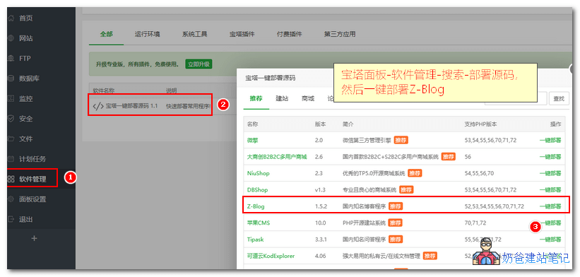 Z-Blog安装教程_在线安装_宝塔_本地上传安装方法