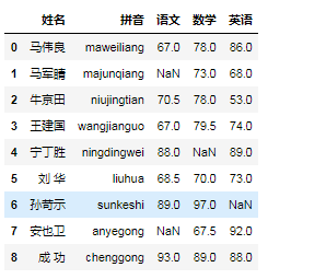 Pandas数据清洗方法总结