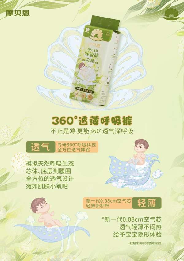 品质得人心，摩贝恩360°透薄呼吸裤斩获2023母婴品牌口碑榜品质典范奖