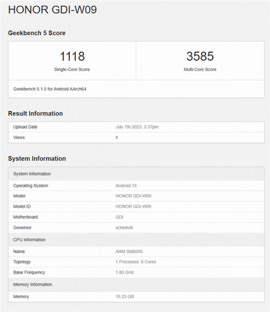 荣耀MagicPad现身GeekBench：搭载骁龙888+16GB内存