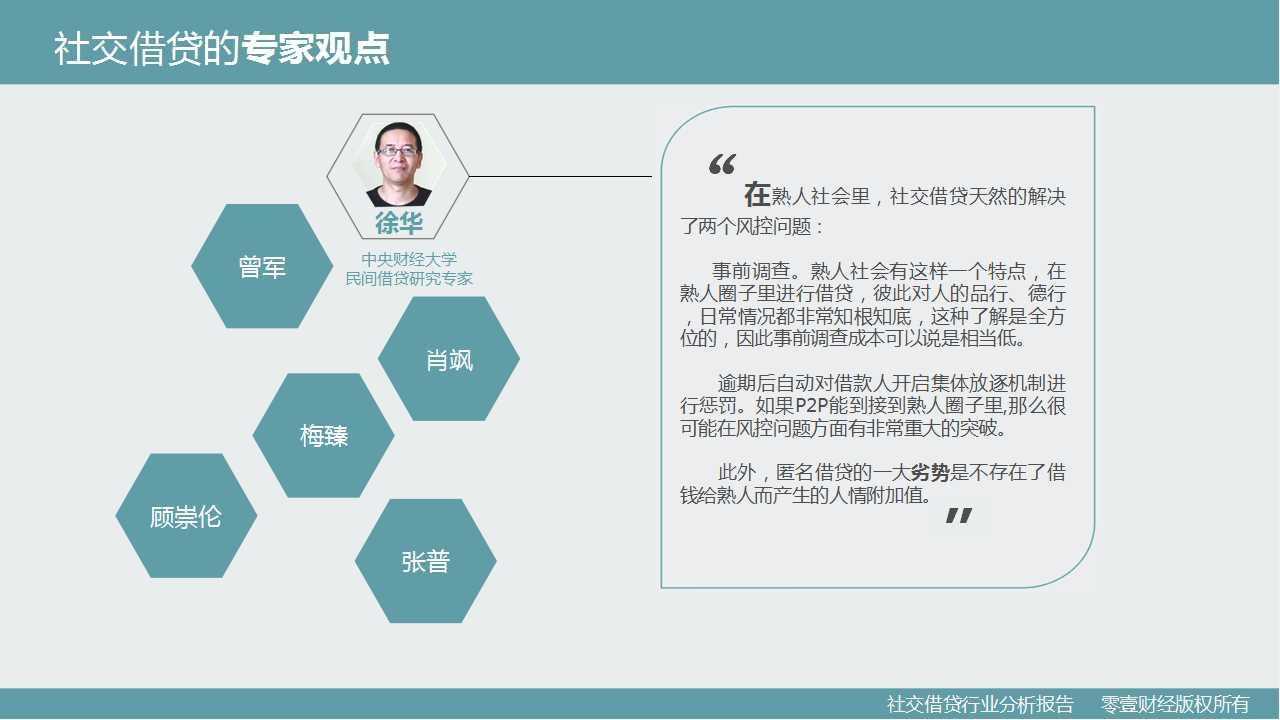 零壹研究院：社交借贷行业分析报告