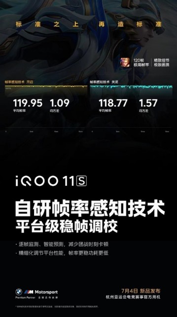 多项全新自研技术加持 iQOO 11S电竞体验直接拉满