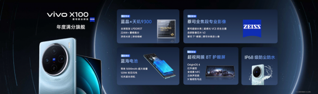 新一代6nm自研影像芯片V3加持 vivo X100系列正式发布