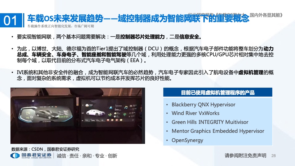 国泰君安：2022年车载操作系统行业研究报告（附下载）