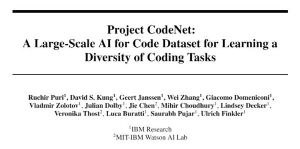IBM开源了5亿行代码数据集，里面最多的编程语言却不是Python