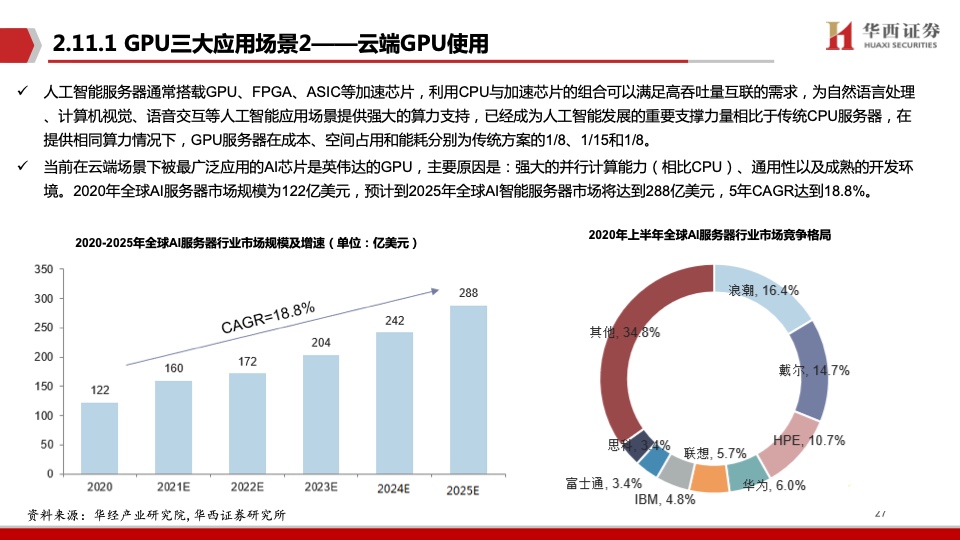 华西证券：AI领强算力时代，GPU启新场景落地（附下载）