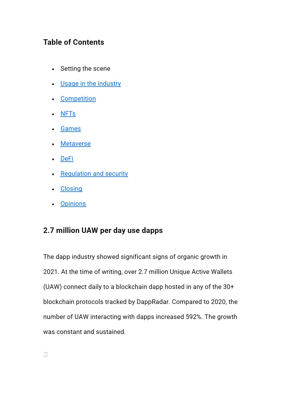 DappRadar：2021年NFT行业报告