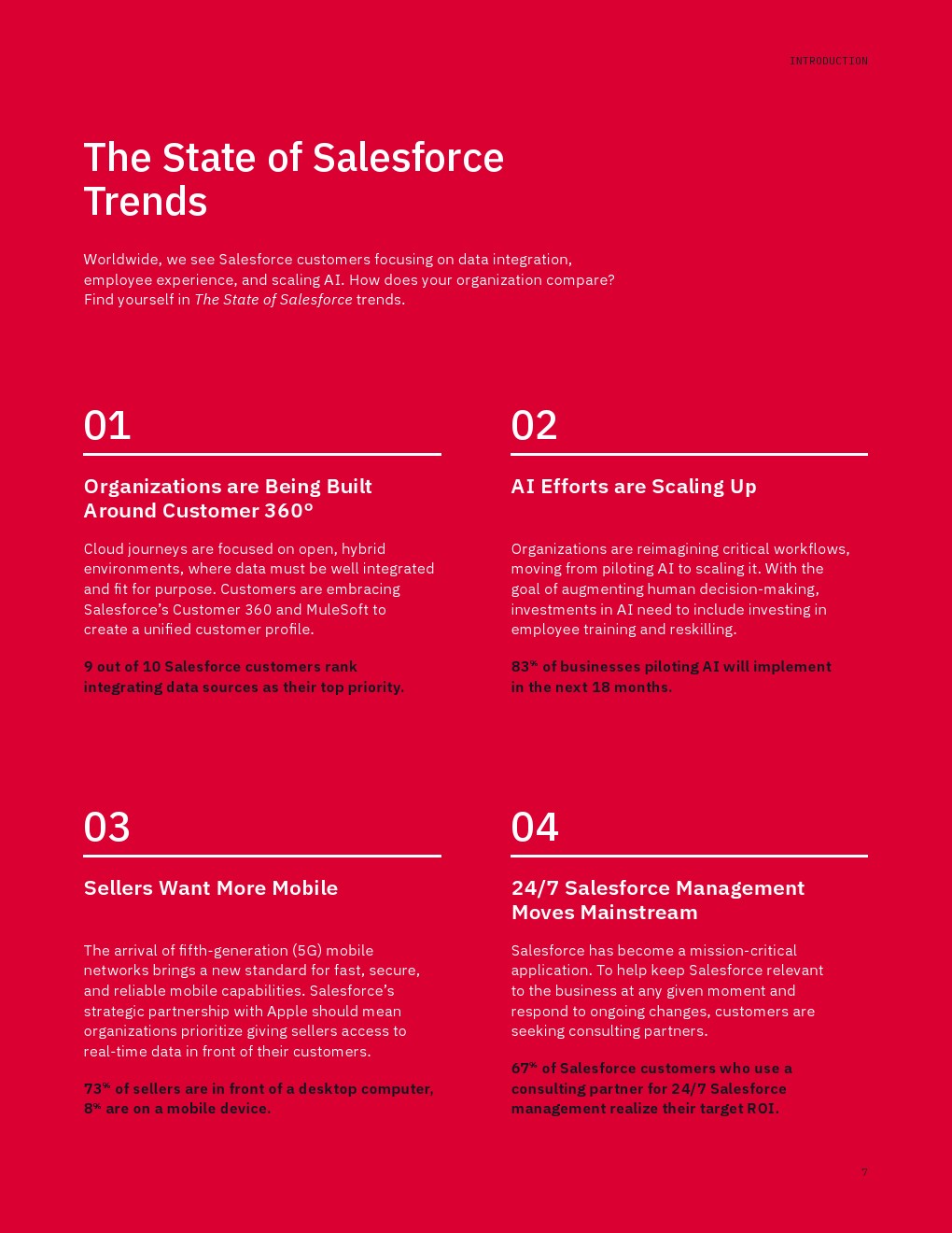 IBM：Salesforce的状态报告