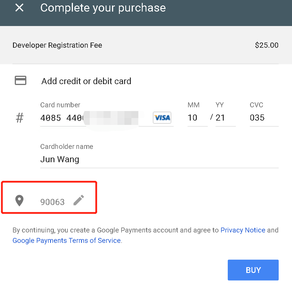使用虚拟信用卡注册Google Play 开发者账号-我