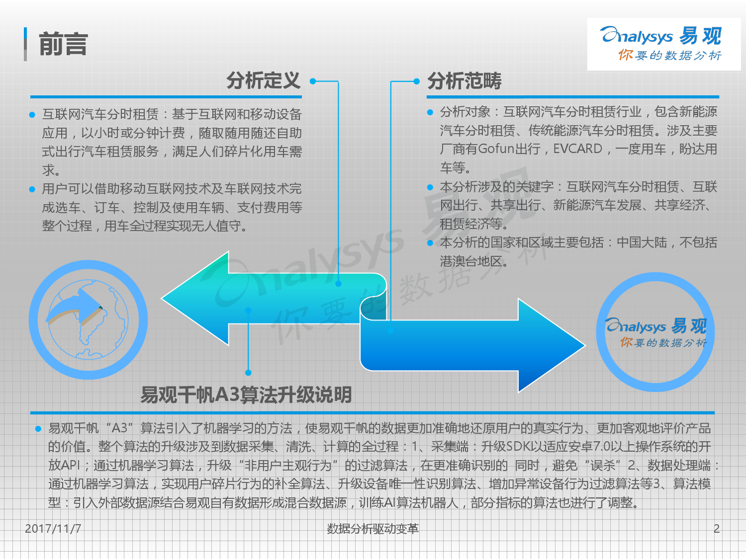 易观：2017中国互联网汽车分时租赁市场专题分析（附下载）