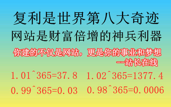 杨泽业：复利是世界第八大奇迹，网站是财富倍增的神兵利器 - 