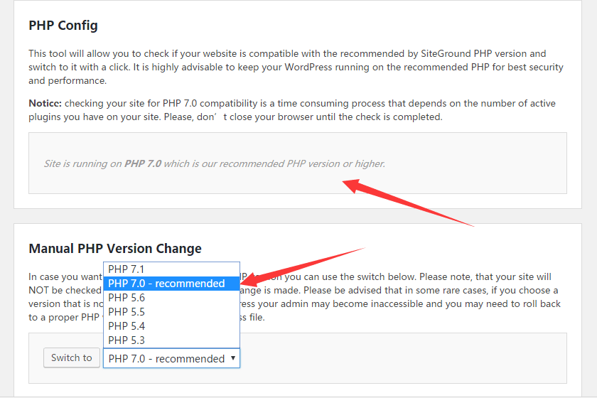 SiteGround主机PHP7.0升级教程，让你的外贸网站性能翻倍