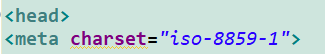 html指定页面字符集的两种方法