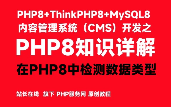 在PHP8中检测数据类型-PHP8知识详解 - 