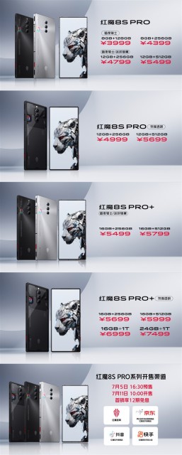 红魔8S Pro系列明日首销：首发骁龙8 Gen2领先版+24GB内存