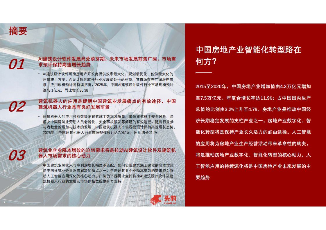 头豹研究院：2021年中国人工智能在房地产行业中的应用研究报告（附下载）