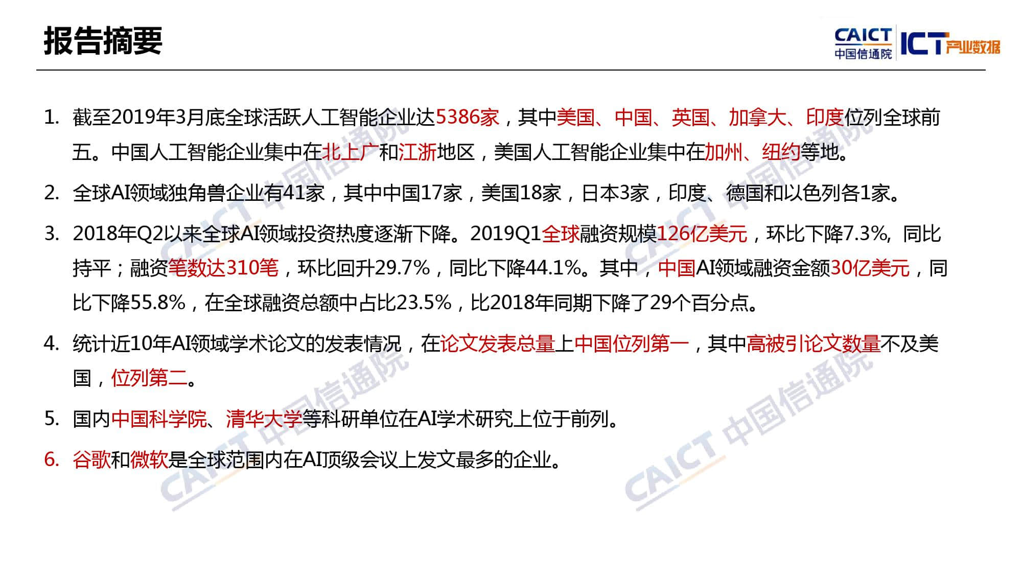 中国信通院：2019年Q1全球人工智能产业数据报告（附下载）