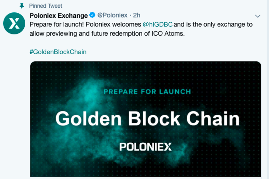 Poloniex上线计划：首个黄金区块链加密虚拟货币GDBC