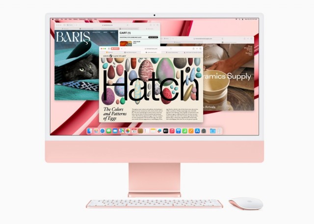 苹果发布搭载M3芯片的24英寸iMac 售价10999元起