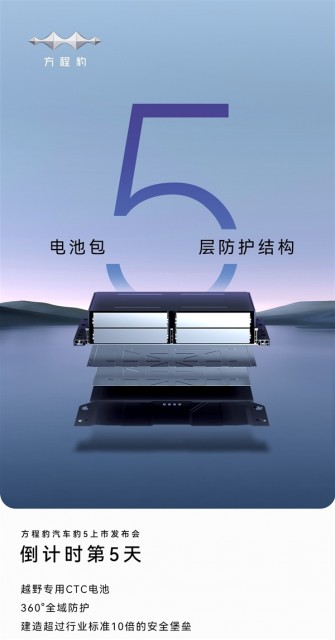 比亚迪方程豹首款车型豹5官宣11月9日上市，预售价30万-40万元