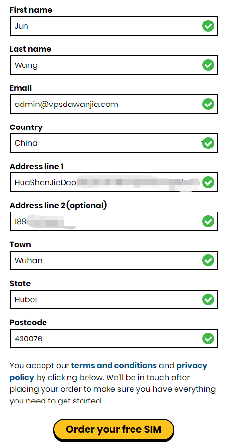 免费领取英国电话卡giffgaff及充值激活使用体验-VPS