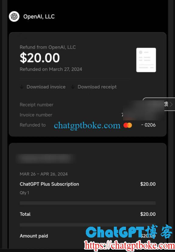 ChatGPT Plus被封号后退款教程和成功退款的实例分享