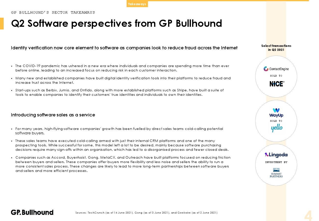 GP Bullhound：2021年Q2软件行业报告