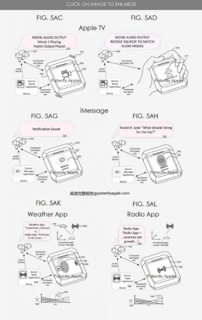 苹果AirPods新专利：充电盒有触控屏 可控制音乐播放