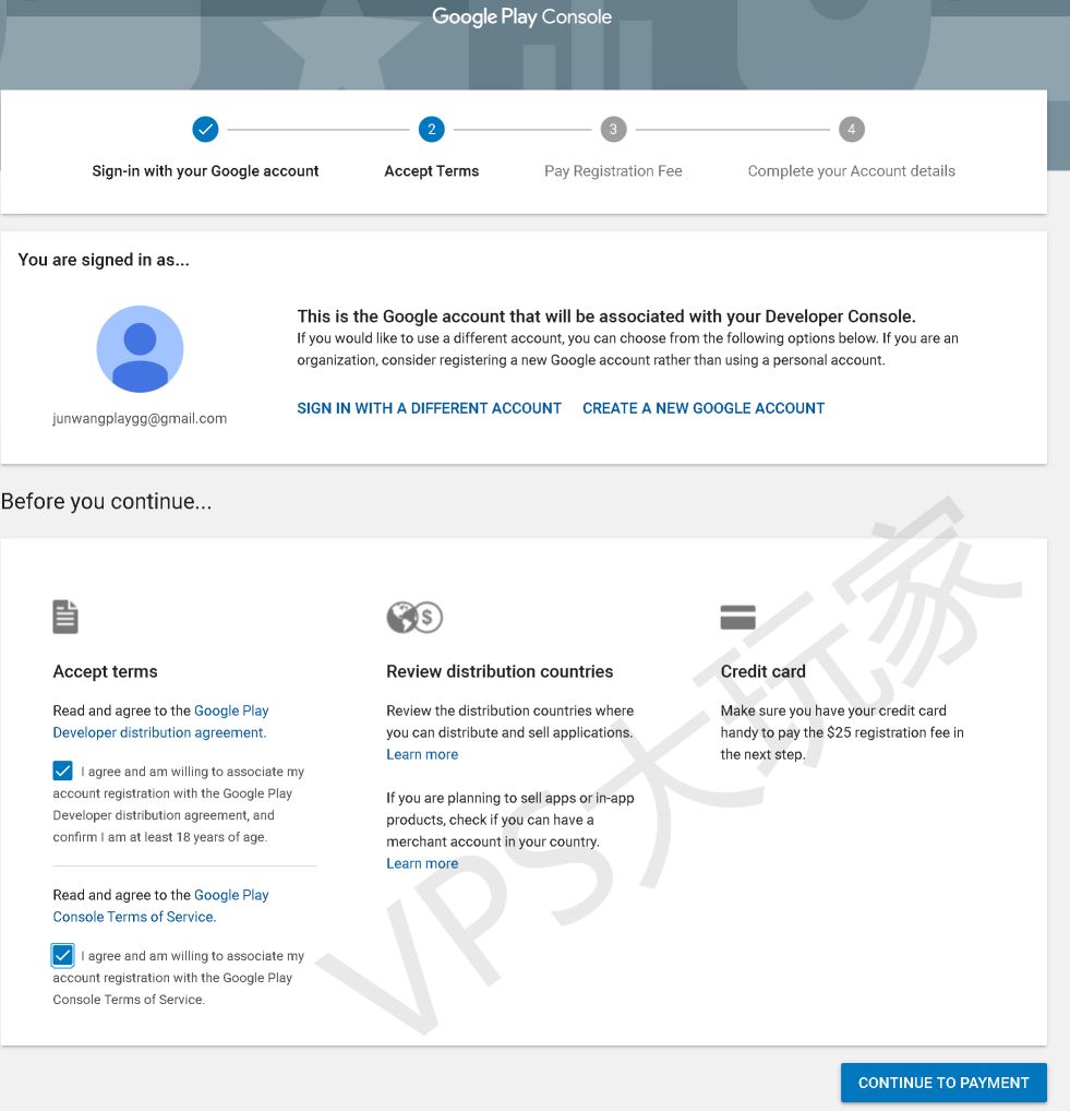 使用虚拟信用卡注册Google Play 开发者账号-我